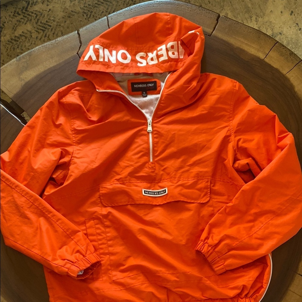 Members Only Orange Jacket/ Size Medium: Sold out! - Picture 3 of 8